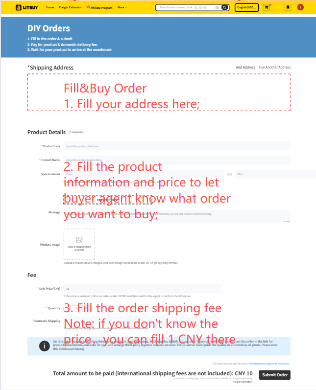Repeated Fill&Buy example in the official article